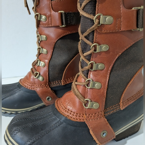 Sorel Conquest Carly Tall Winter Weather Boots 5.5 - Picture 10 of 12